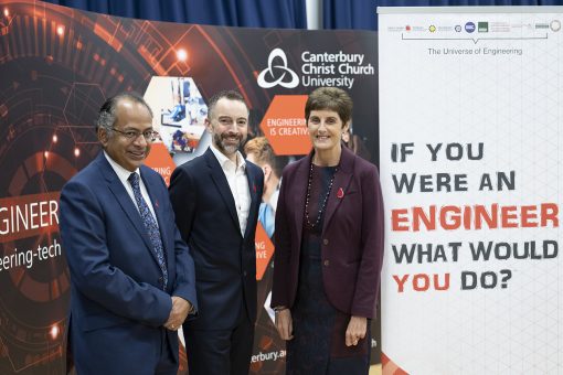 Canterbury Christ Church University and Primary Engineer Programmes set to inspire the next generation of engineers, before it opens its new engineering facilities in 2020